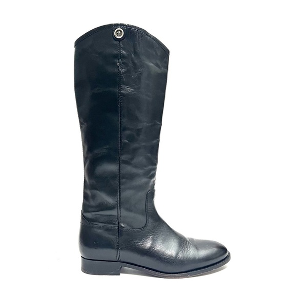 FRYEVintage women's Y2K black leather knee high equestrian riding boots